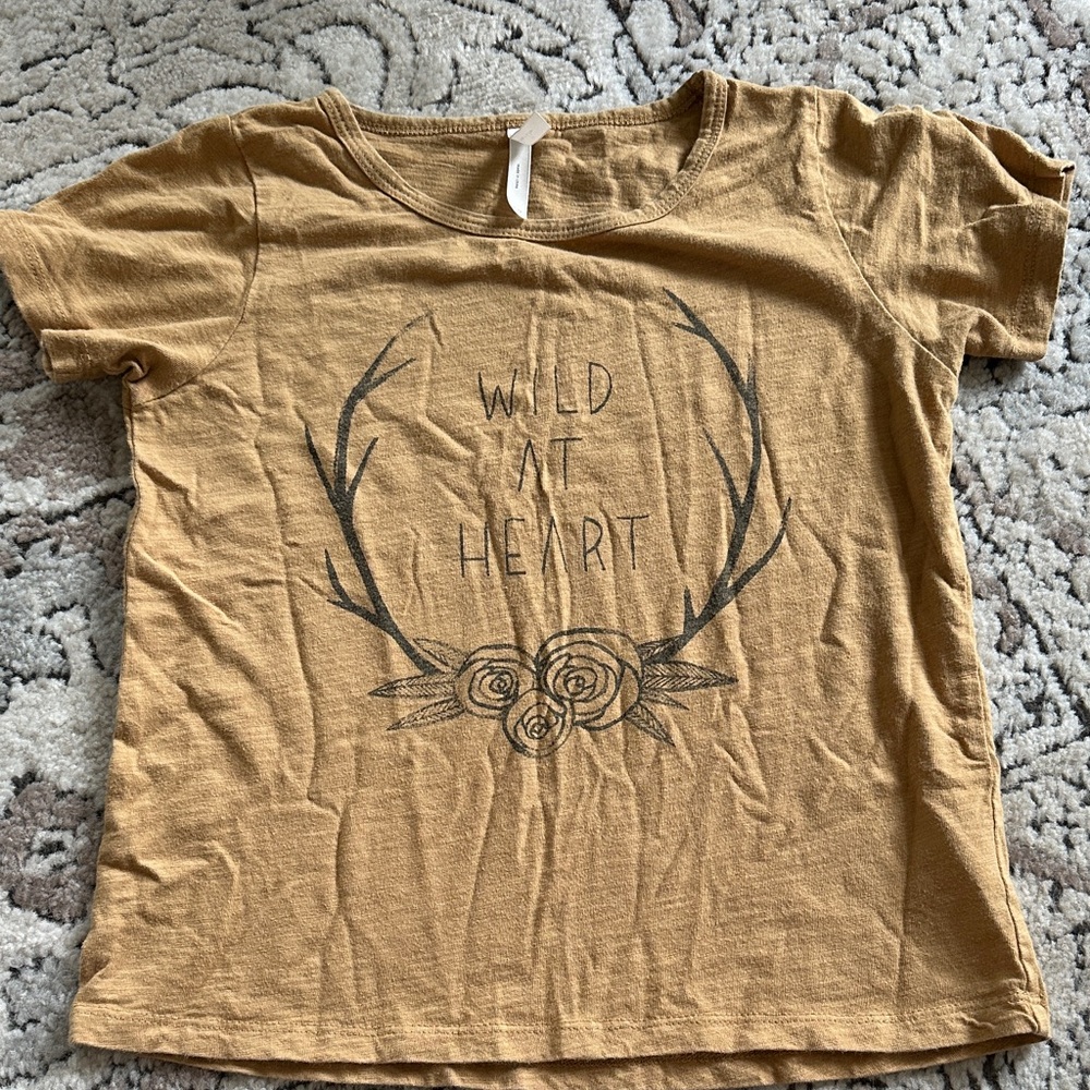 Rylee + Cru Tan 'Wild at Heart' Short Sleeve Tee